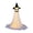 D, variant on Homellea Light Up Halloween Ghost Decoration, 47.24 Inch Cloth Ghost Figure, Wide Open Face with Black Witch Hat for Halloween Party, Haunted House, Front Porch, Yard and Entryway
