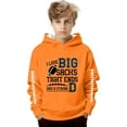 thumbnail image 2 of WERYOUNG Kids Graphic Hoodie Youth Football Print Hooded Sweatshirt Athletic Pullover For Boys And Girls Hoodies Sweatshirts Casual Tops 3-4 Years, 2 of 4