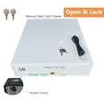thumbnail image 3 of Square Cash Drawer 13" Cash Register POS System 3 Unlocking Ways RJ11 (White ), 3 of 5