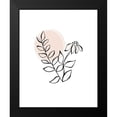 thumbnail image 2 of Straatsma, Leah 12x14 Black Modern Framed Museum Art Print Titled - Line Drawing Florals Blush, 2 of 5