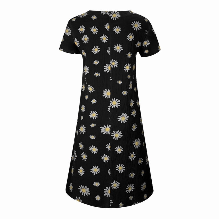 daisy black dress Black one-shoulder crpe dress with silk organza daisy petals print