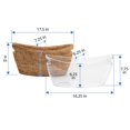 thumbnail image 4 of KOUBOO Unique Home Decor La Jolla Oblong Acrylic Grill Basket, 4 of 9