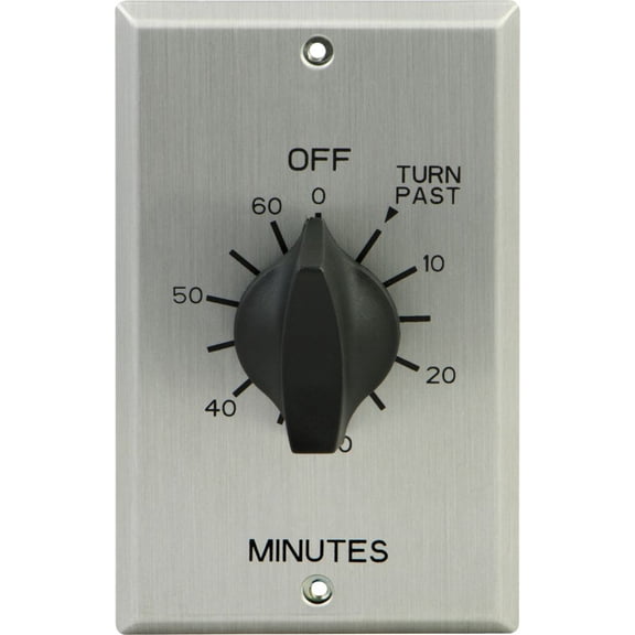 GE In-Wall Spring-Wound Mechanical 60 Minute Countdown Timer, 15305