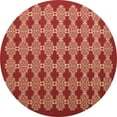 thumbnail image 1 of Ahgly Company Indoor Round Abstract Brown Contemporary Area Rugs, 7' Round, 1 of 4