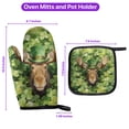 thumbnail image 5 of Happy Moose Welcome St Patrick's Day Lucky Shamrocks Clover Pot Holder Deer Wild Animals Lover Heat Resistant Cooking Accessories - 22001, 5 of 5