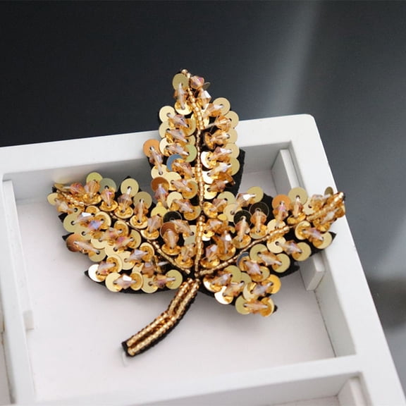 ETEREAUTY Golden Clothes Patch for Holes with Fine Workmanship Ideal for Jackets and Pants