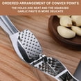 thumbnail image 3 of Aodebiao Heavy Duty Garlic Press Stainless Steel, Easy Clean Kitchen Gadget, Handheld Mincer Crusher Squeezer Tool for Cooking Garlic Ginger, 3 of 8