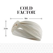 Cold Factor Twist Knot Cooling Headband, One Size, Black, Gray and White, 3 Pack