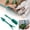 Green, variant on 2Pcs Green Mini Garden Hand Succulent Transplanting Tools, Widger Plastic Seedlings Dibber Sowing Digging Mini Garden Hand Tools for Home Gardens, Gardens Tool Sets