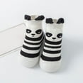 thumbnail image 2 of Fozruso Boys Girls Animal Cartoon Socks Shoes Toddler WarmThe Floor Socks Non Prewalker Shoes Sizes 5.5 Toddler(White), 2 of 4