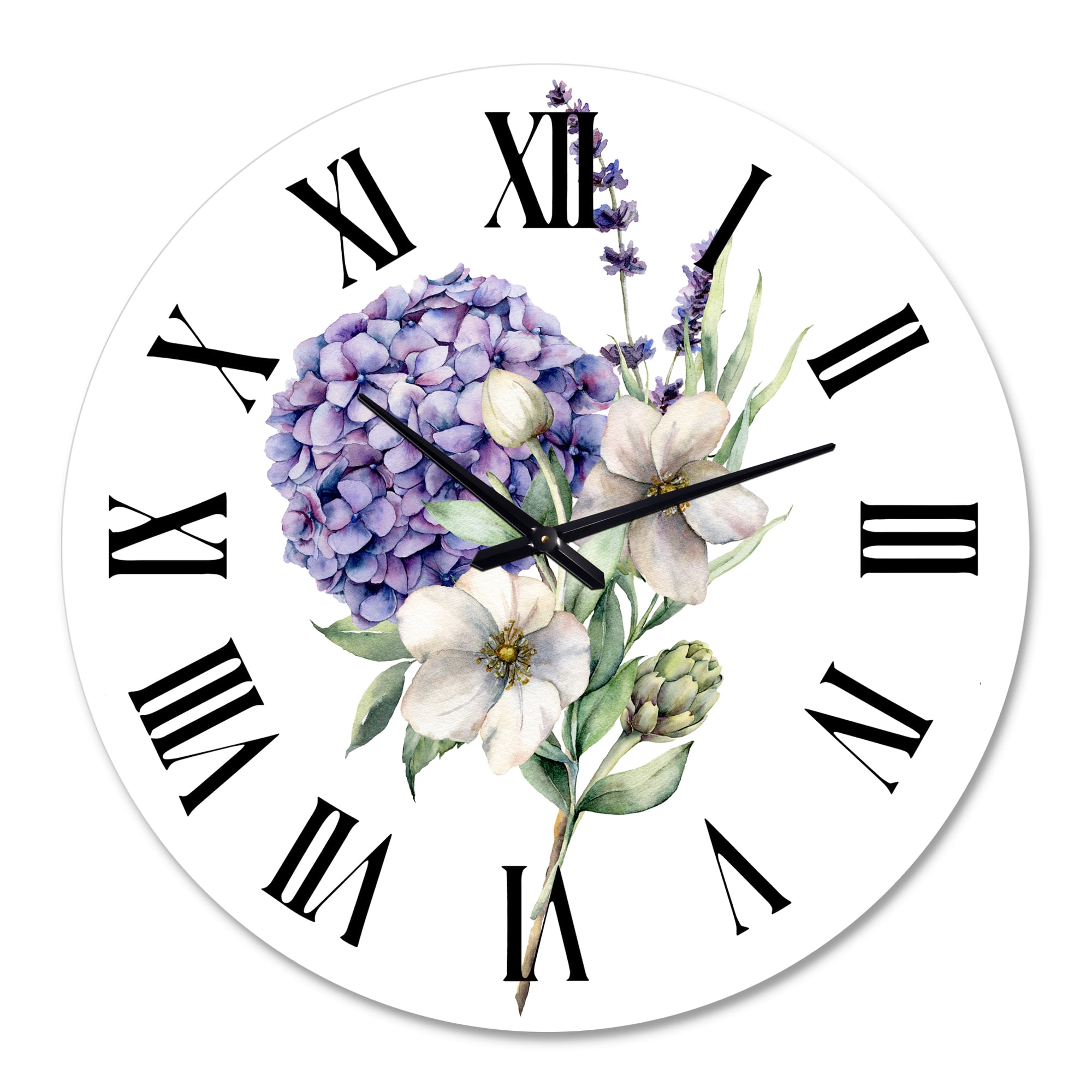 Designart 1 in Quartz Traditional Wall Clock