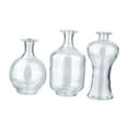 thumbnail image 2 of 3 Pieces Flower Vases Glass Bud Vases Decorative Planter Modern Clear Glass for Home Office Living Room Decor, 2 of 9