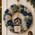 thumbnail image 5 of 3D Fabric Poke Wreath DIY Kit,Christmas Wreath Making Kit for Beginner & Adults, No-Sew Fabric Craft Kit,DIY Holiday Decor, Handmade Christmas Art Project Gift，Reindeer, 5 of 8