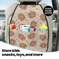 thumbnail image 5 of Naloa Groovy Disco Pumpkin 2Pcs Anti-Kick Back Seat Cover Kick Mat, Car Seat Protector with 3 Storage Pockets, 5 of 8