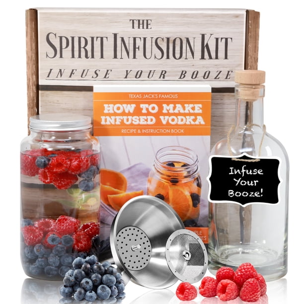 The Spirit Infusion Kit By Craft Connections Infuse Your Booze Make 70 Homemade Flavored Vodka