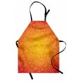 thumbnail image 1 of Orange Apron Ombre Colored and Ethnic Themed Image with Blank Frame and Floral Patterns, Unisex Kitchen Bib Apron with Adjustable Neck for Cooking Baking Gardening, Orange and White, by Ambesonne, 1 of 3