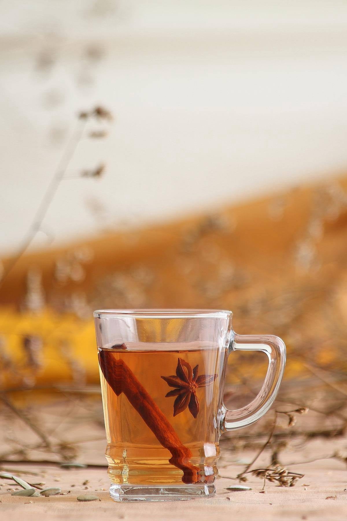 LAV Clear Glass Tea Coffee Mugs with Handle, Perfect for Cappuccino, Latte, Espresso, Set of 6, 7.5oz