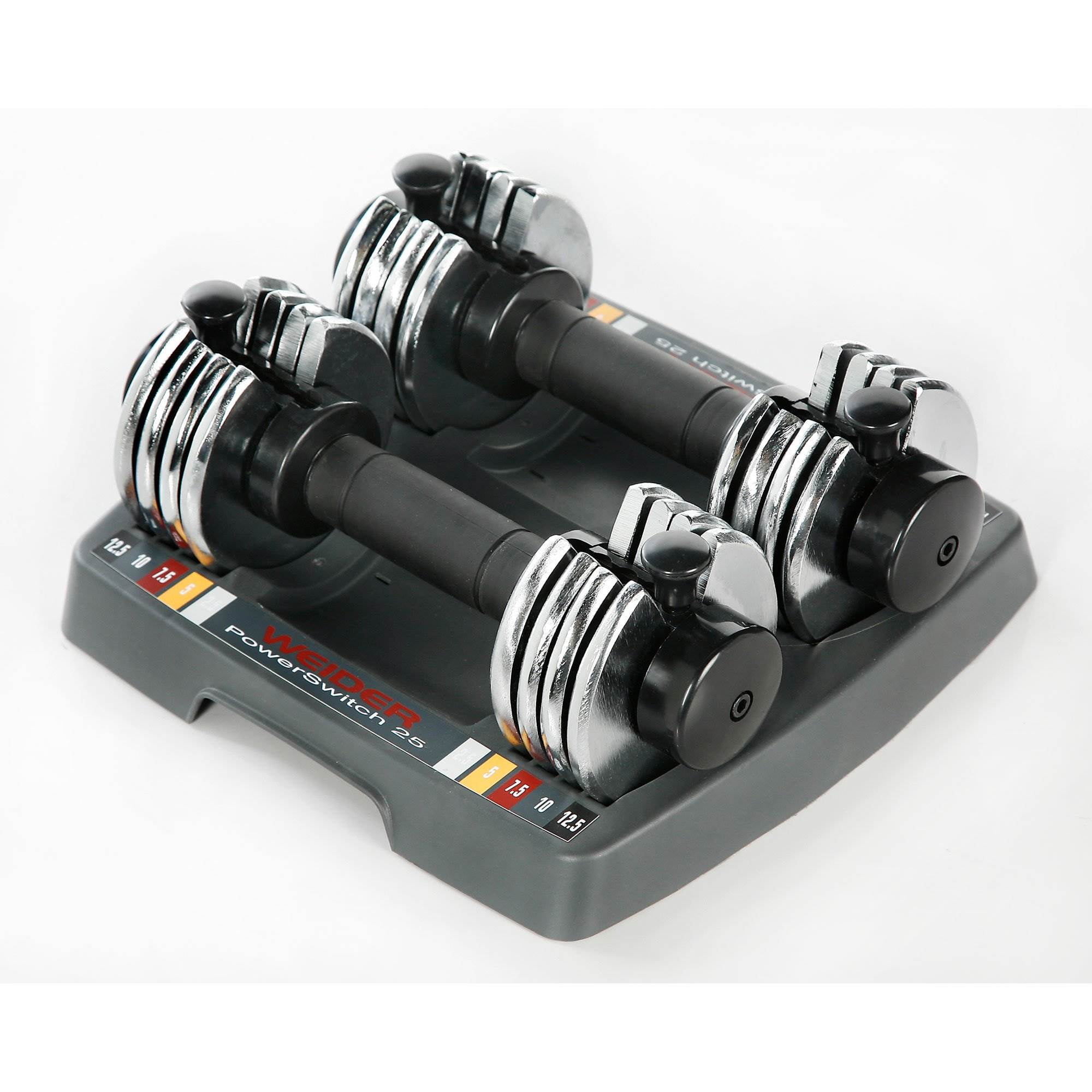 Weider Speed Weight Adjustable Multipurpose Workout Dumbbells 2.512.5
