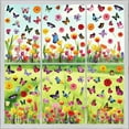 thumbnail image 1 of Ovzne Spring Window's Tight Glass Window 9Sheets Flower Window Been For Glass Window Butterflies Easter Window Flower Window Stickers On Clearance, 1 of 6