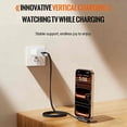 thumbnail image 4 of Invisible Charging Cable USB C to USB C With Fold Stand,240w Braided Fast Charge, Phone Stand, Type-C Interface, Foldable, For iPhone 17 Series, Samsung Galaxy S25 S24 Ultra etc and Tablets (6ft), 4 of 13