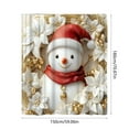 thumbnail image 3 of Darzheoy 3D Christmas Shower Curtain 59x71 Inch for Bathroom Decor Holiday Theme Partitions Waterproof Fabric, 3 of 6
