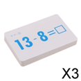 thumbnail image 1 of Tarjetas flash de matemáticas de 2x36 piezas para resta de grados PK-3 de escuela primaria 3 piezas, 1 of 8