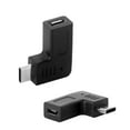 thumbnail image 1 of (2-pack) Micro USB to USB Adapter, Right angle 90 degree USB Male to Micro USB Female Charging and Connector Converter Adapter, 1 of 8