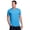 Blue, variant on RBX Active Men's Quick Dry Shadow Stripe Crewneck Performance Workout Tee
