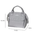 thumbnail image 3 of Teissuly Clearance Portable Soft Sided Cooler Bag - Modern Picnic Lunch Bag - Foldable Soft Cooler Insulated ＆ Leak Proof For Travel, Camping, Beach Picnic, Keeps Warm, Cold(Gray, ) Teissuly WER2023081406429, 3 of 7