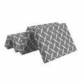 thumbnail image 2 of Abstract Foldable Mattress, Concentric Squares Pattern, 74.8" x 35.4", Charcoal Grey and White, by Ambesonne, 2 of 6