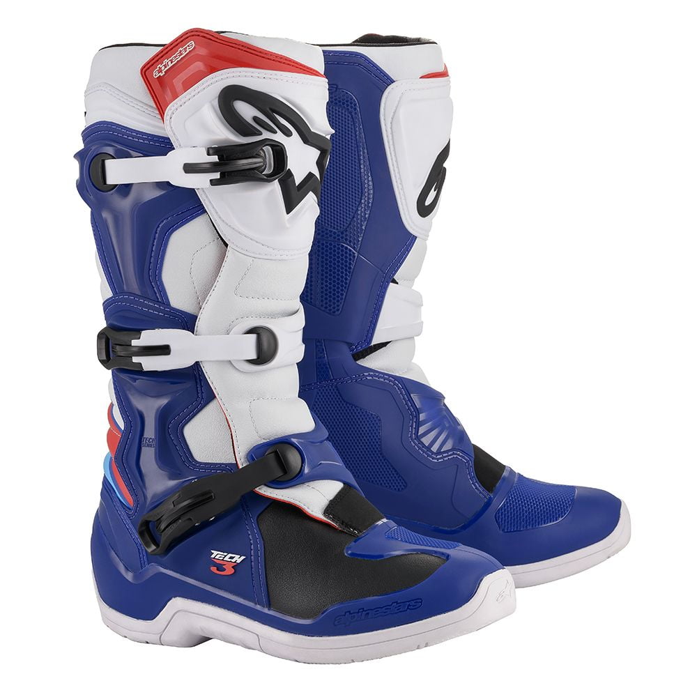 Alpinestars Tech 3 Boots (10, Blue/White/Red)