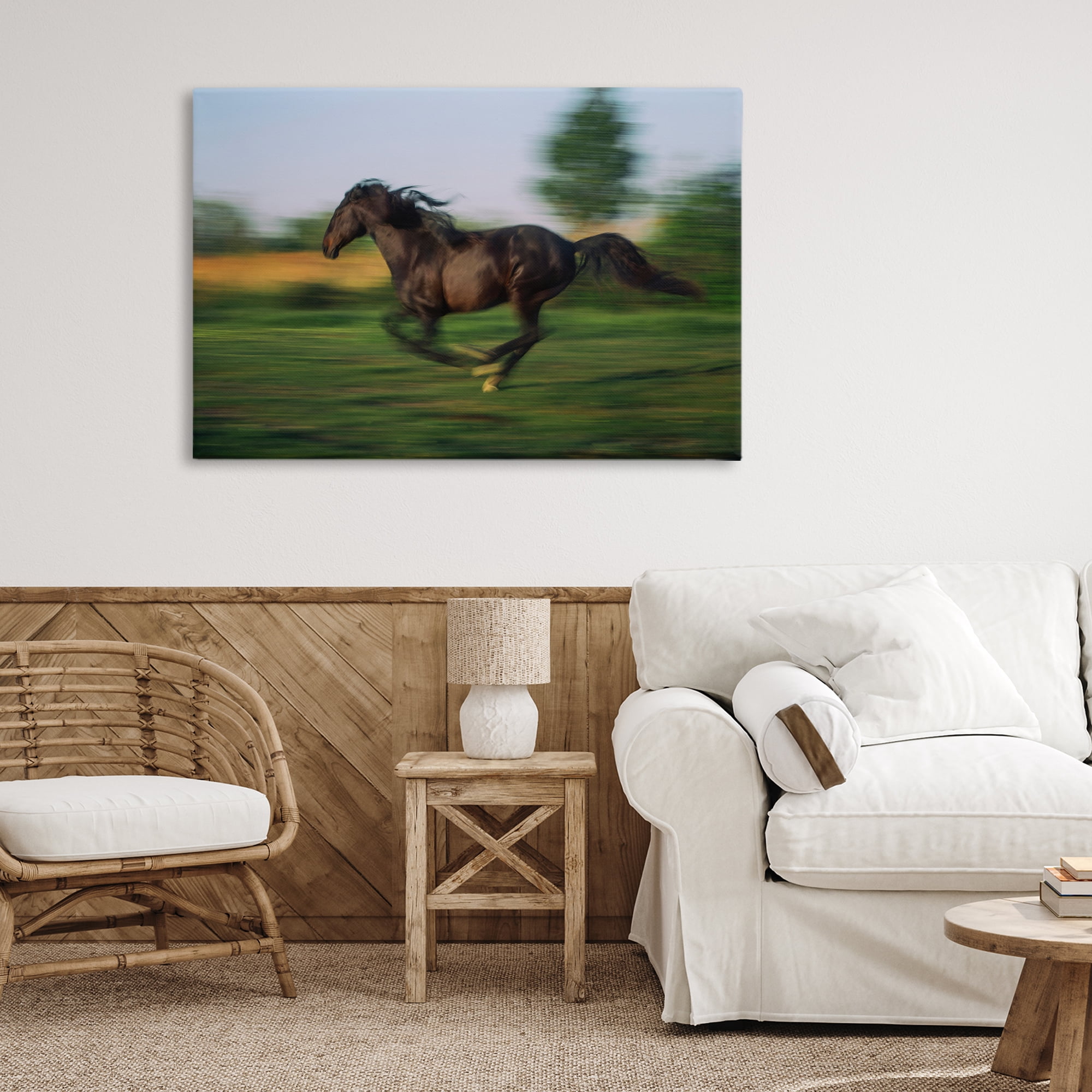 Stupell Industries Dashing Camargue Racehorse Canvas Wall Art, design by Scott Stulberg