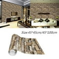 thumbnail image 2 of SPOORYYO Brick Stone Effect Self-Adhesive Removable Wallpaper for Home Decoration, 2 of 10