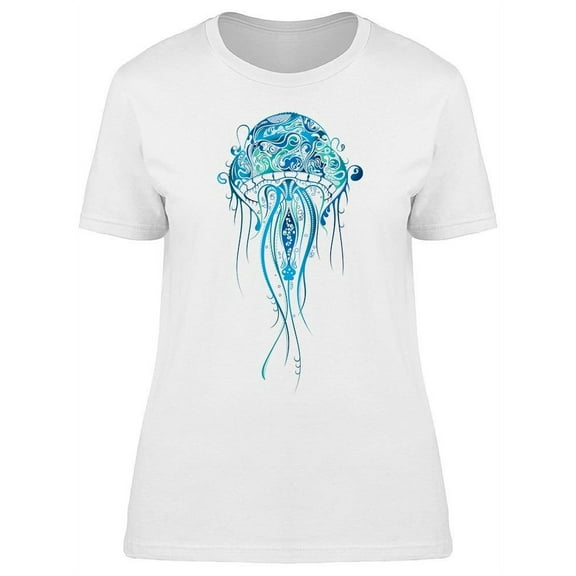 Jellyfish Art T-Shirt Women -Image by Shutterstock, Female x-Large