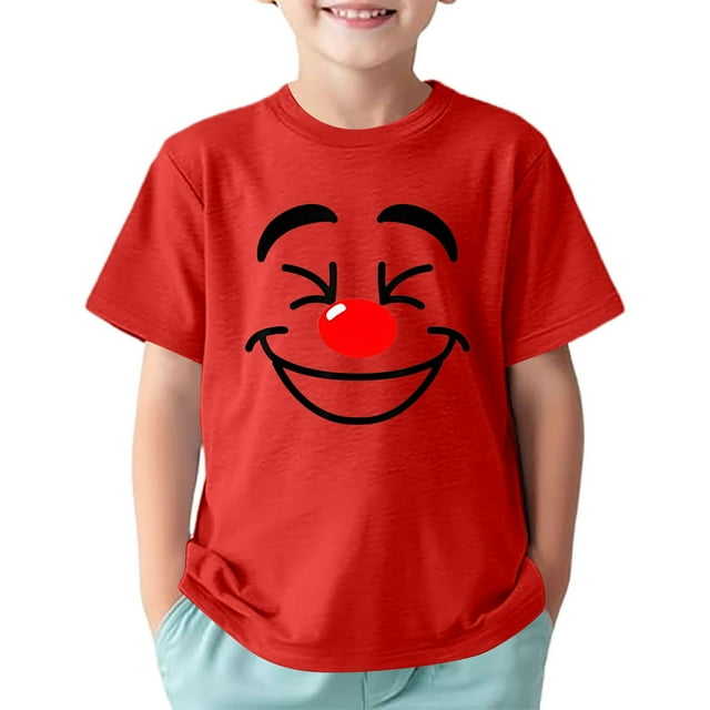 Xuewenshw T-Shirt Imprimé Sport Décontracté Confortable Col Rond Manches Courtes pour Enfants Filles Qui Soulèvent des Hauts