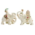 thumbnail image 3 of 1 par de estatuas de elefante de la buena suerte, decoración de mesa para dormitorio, ligeras. Blanco, 3 of 9