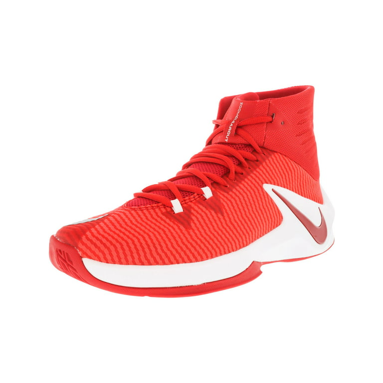 De vreemdeling server Klem Nike Men's Zoom Clear Out Tb University Red / Ankle-High Fabric Basketball  Shoe - 11.5M - Walmart.com