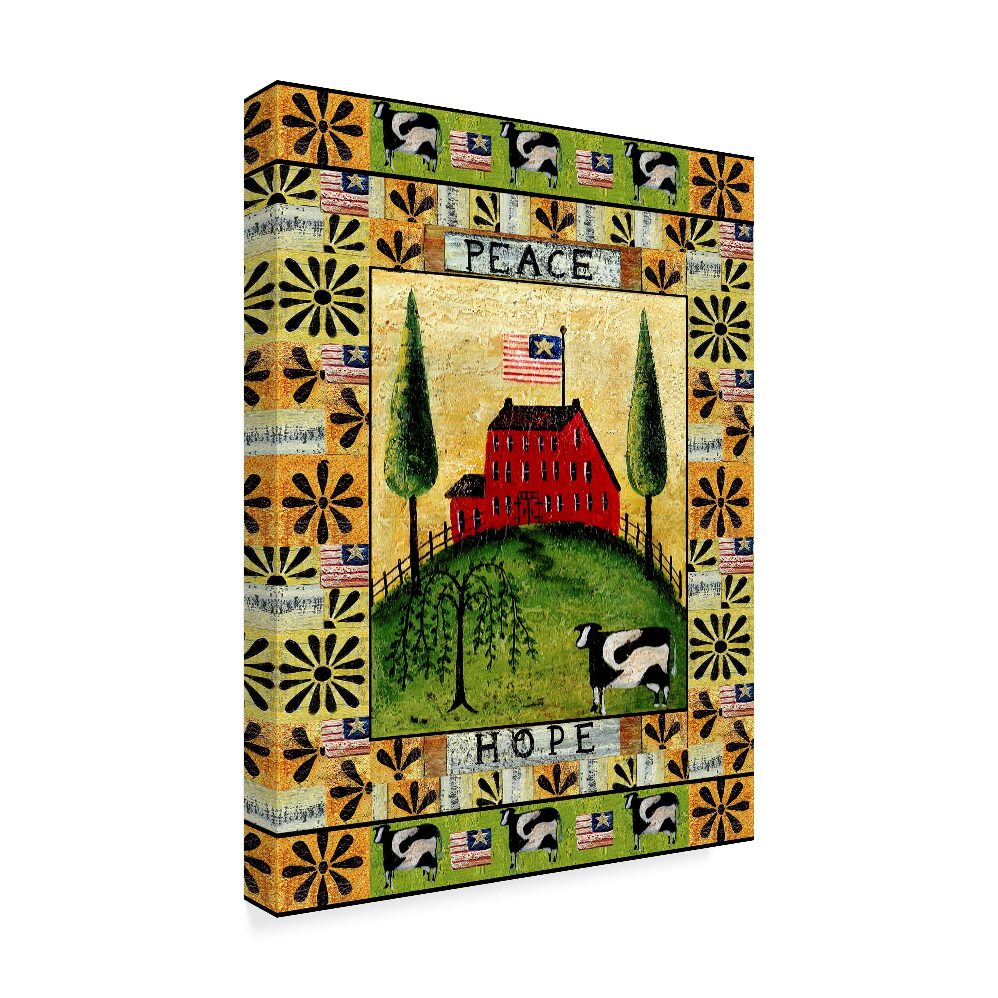Trademark Fine Art 'American Farm Peace Hope' Canvas Art by Cheryl Bartley