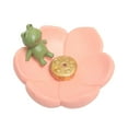 thumbnail image 1 of AMLESO Creative Flower Incense Holder Handmade Incense Tray Cartoon Censer Cute Incense Frog, 1 of 8