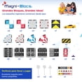 thumbnail image 4 of Magni-Blocs Speedway Challenge Bloques Magnéticos de Construcción 50Piezas con Placas de Carretera y 2Autos Juguete Educativo Creativo para NiñosyNiñas desde 3Años Compatible con Otros Sets Magnéticos, 4 of 7