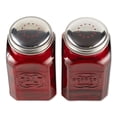 thumbnail image 2 of Design Imports RSVP Retro Glass S&P Set - Red, 2 of 2
