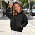 thumbnail image 2 of Gerichy Toddler Girls Boys Hoodie Sweatshirt Kids Solid Color Long Sleeve Pullover Tops with Pocket 3T-14T, 2 of 6