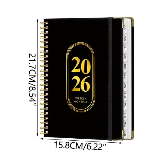 Luoshdecor 2026 Year Planner - Weekly Monthly Goals Planner,8.5x6.2 in Jan.2026 - Dec.2026,,Daily Organizer