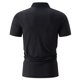 thumbnail image 3 of pstuiky camisetas para hombre, Camiseta informal de cuello redondo para hombre, blusa de manga corta, color liso, rasgada camisas casuales para hombre l, 3 of 5