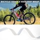 thumbnail image 3 of Cinta para manillar de bicicleta con patrón de fibra de carbono antideslizante blanca 1 par, 3 of 6