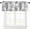 Black Grey Coral, variant on Orange Grey Coral Coastal Farmhouse Short Window Curtain Valances, Summer Beach Valances for Windows, Seaside Nautical Rod Pocket Kitchen Valances for Living Room Bedroom Bathroom Cafe 54"x18"