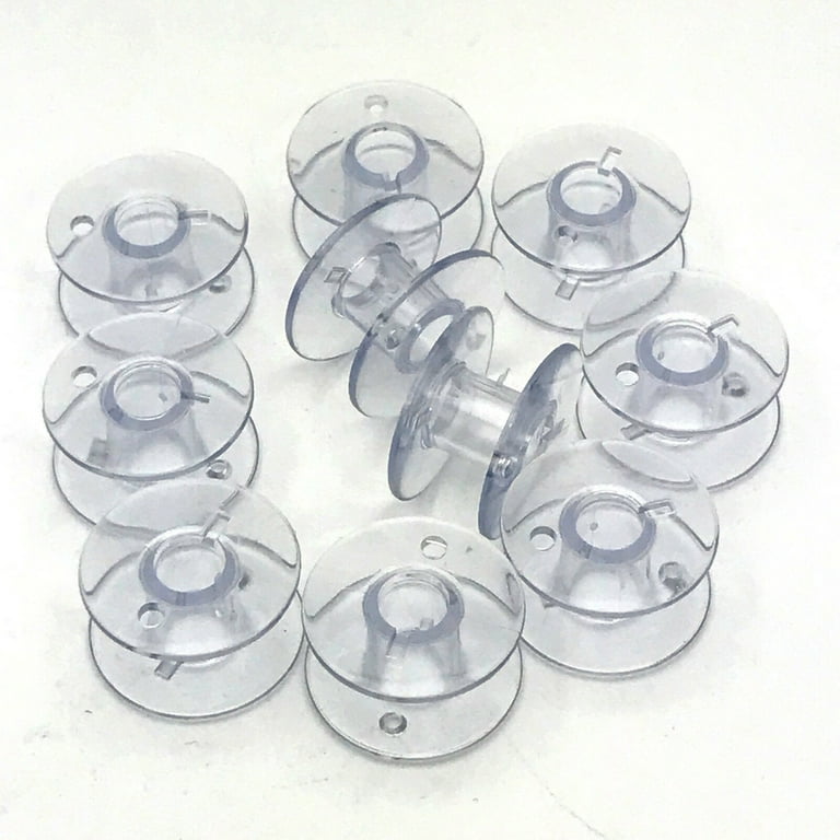 Plastic Bottom Thread Bobbins Transparent Spools Storage Box for SINGER  Janome Brother Electric Domestic Sewing Machine - AliExpress