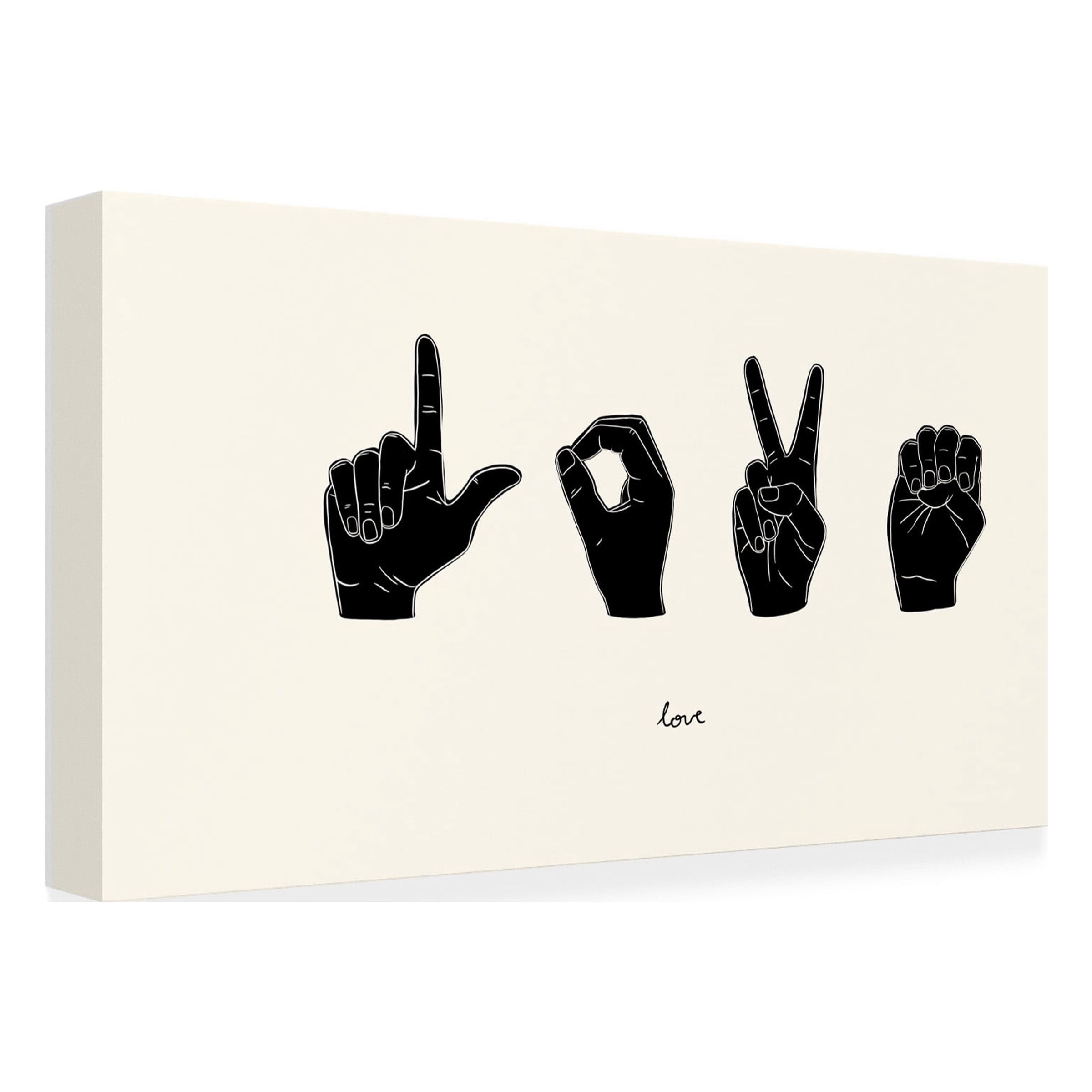 Emma Scarvey 'Sign Language IV' Canvas Art