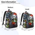 thumbnail image 2 of Goofa The Nightmare Before Christmas Pattern Durable Canvas Daypack - High-Quality Vintage Backpack, Compact & Versatile for Travel and Everyday Use-Small, 2 of 5