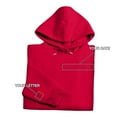 thumbnail image 5 of Holzkary Hoodies for Women Oversized Sweatshirts Initial On Sleeve Anniversary Year Hoodie Valentines Day Fall Fashion Outfits 2025 Casual Sweaters Tops Workout Winter Clothes Red S, 5 of 6